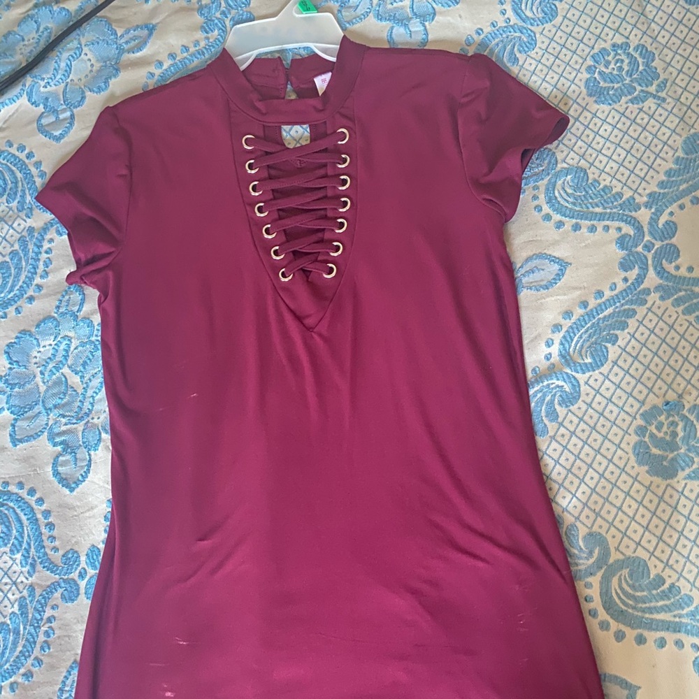Lace-Up Dress